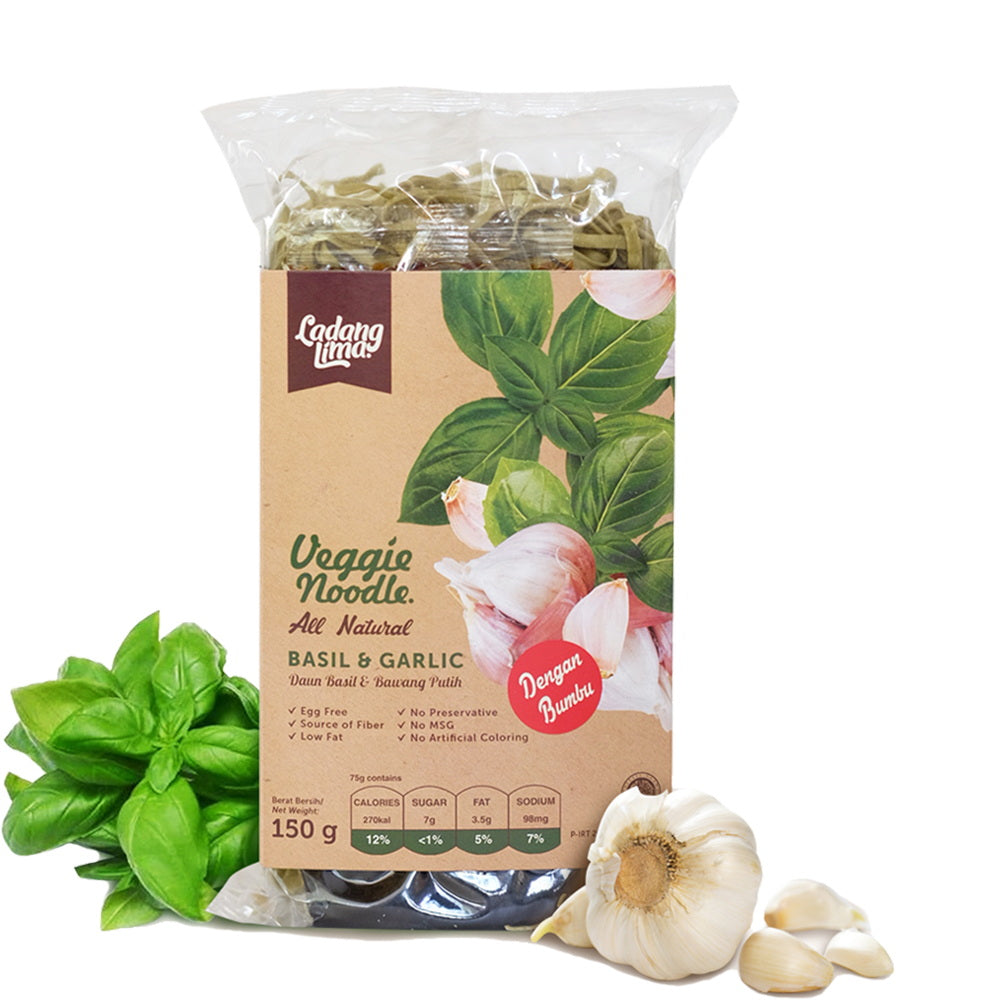 Basil & Garlic Veggie Noodle ( Ladang Lima )